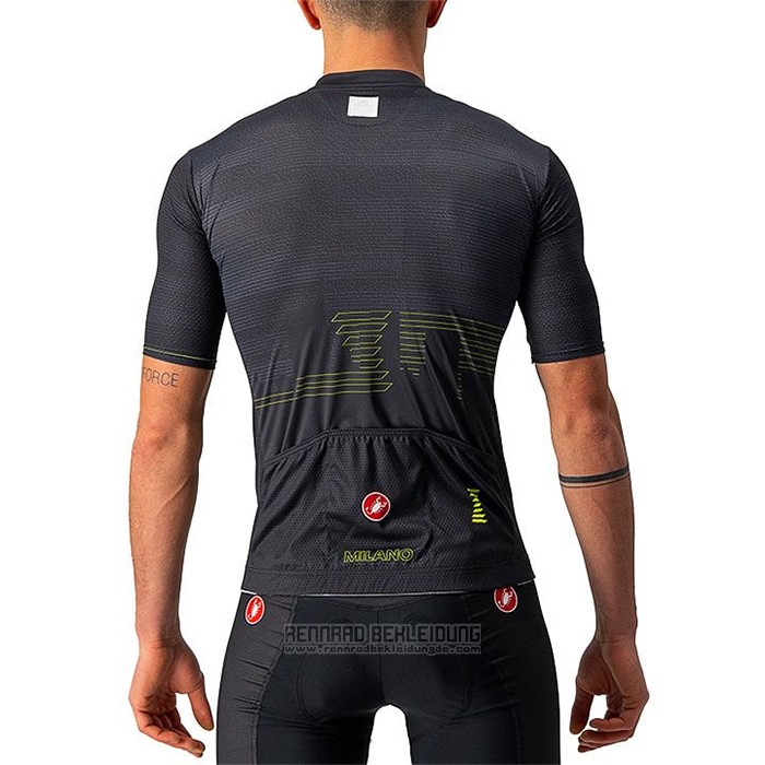 2021 Fahrradbekleidung Giro d'Italia Shwarz Trikot Kurzarm und Tragerhose